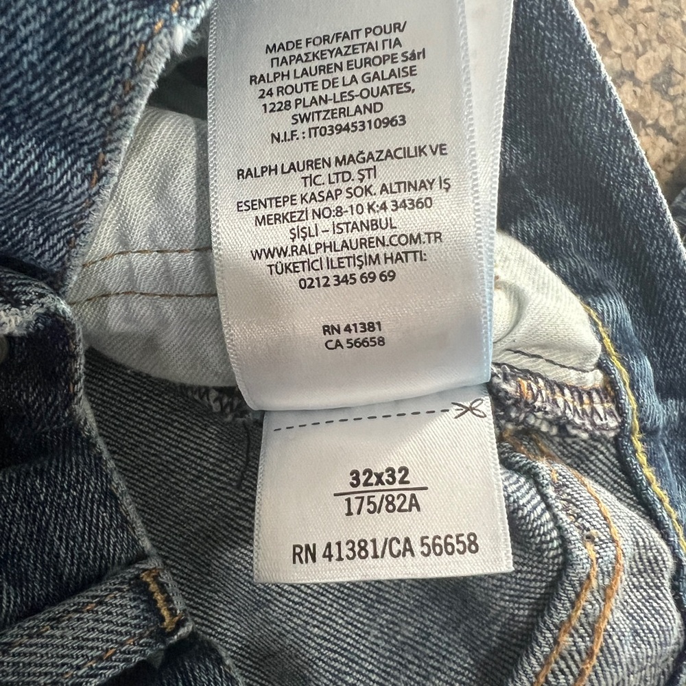 Ralph Lauren Men’s Straight Jeans in Two Blue Washes - Picture 2 of 5